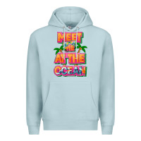 Blue Mist Meet me at the ocean Summer Premium Hoodie - NancyCooperArtShop