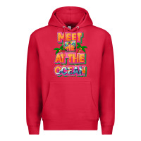 Cardinal Meet me at the ocean Summer Premium Hoodie - NancyCooperArtShop