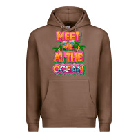 Chestnut Meet me at the ocean Summer Premium Hoodie - NancyCooperArtShop