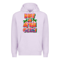 Lilac Meet me at the ocean Summer Premium Hoodie - NancyCooperArtShop
