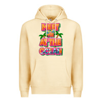 Pina Colada Meet me at the ocean Summer Premium Hoodie - NancyCooperArtShop