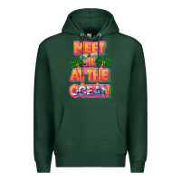 Sports Green Meet me at the ocean Summer Premium Hoodie - NancyCooperArtShop