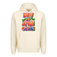 Tofu Meet me at the ocean Summer Premium Hoodie - NancyCooperArtShop