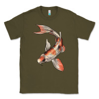 Army Green Koi Fish Classic Tee - LillyAllenDesigns