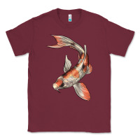 Burgundy Koi Fish Classic Tee - LillyAllenDesigns