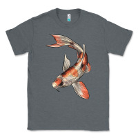 Charcoal Heather Koi Fish Classic Tee - LillyAllenDesigns