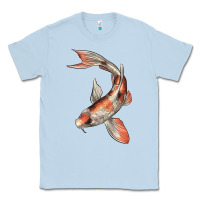 Dusty Blue Koi Fish Classic Tee - LillyAllenDesigns