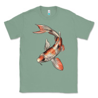 Sage Koi Fish Classic Tee - LillyAllenDesigns