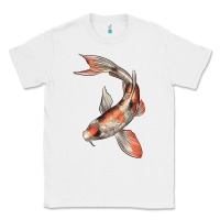 White Koi Fish Classic Tee - LillyAllenDesigns