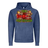 Vintage Denim mardi gras this the season crawfish fleur de lis Vintage Hoodie - RanaPortraitStore