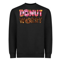 Black donut worry with donut Heavyweight Sweatshirt - AdoDesignShop