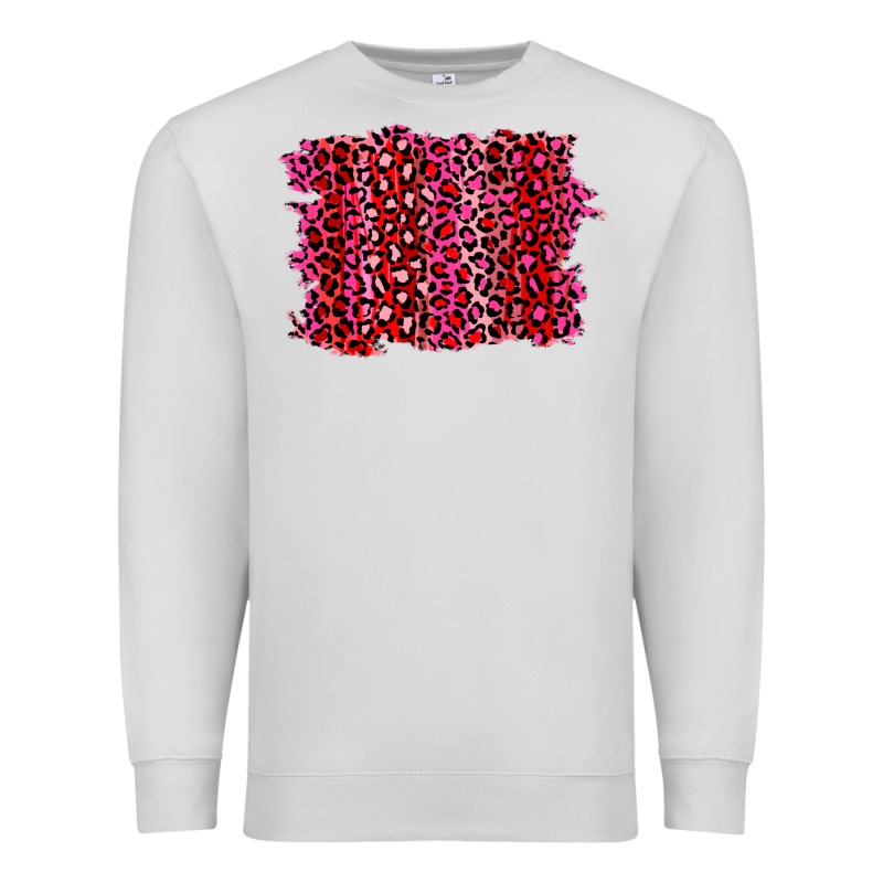 Pink Leopard Background Premium Sweatshirt by RanaPortraitStore | Teevron