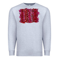 Heather Grey pink leopard background Premium Sweatshirt - RanaPortraitStore