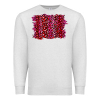 Oatmeal Heather pink leopard background Premium Sweatshirt - RanaPortraitStore