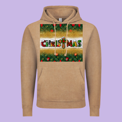 Christmas With Cross Vintage Hoodie Designed By Bundleandbundleshop