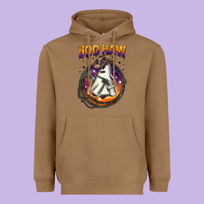 Boo Haw Heavyweight Hoodie Designed By Barkaloodesign