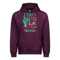 Mauve Wine I like big veins and i cannot lie Urban Hoodie - CowGirlArtShop