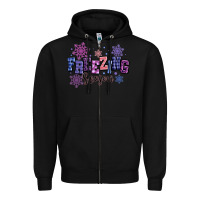 Black freezing season Zipper Hoodie - MaliasSmallBusiness