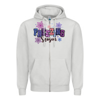 Dove Grey freezing season Zipper Hoodie - MaliasSmallBusiness