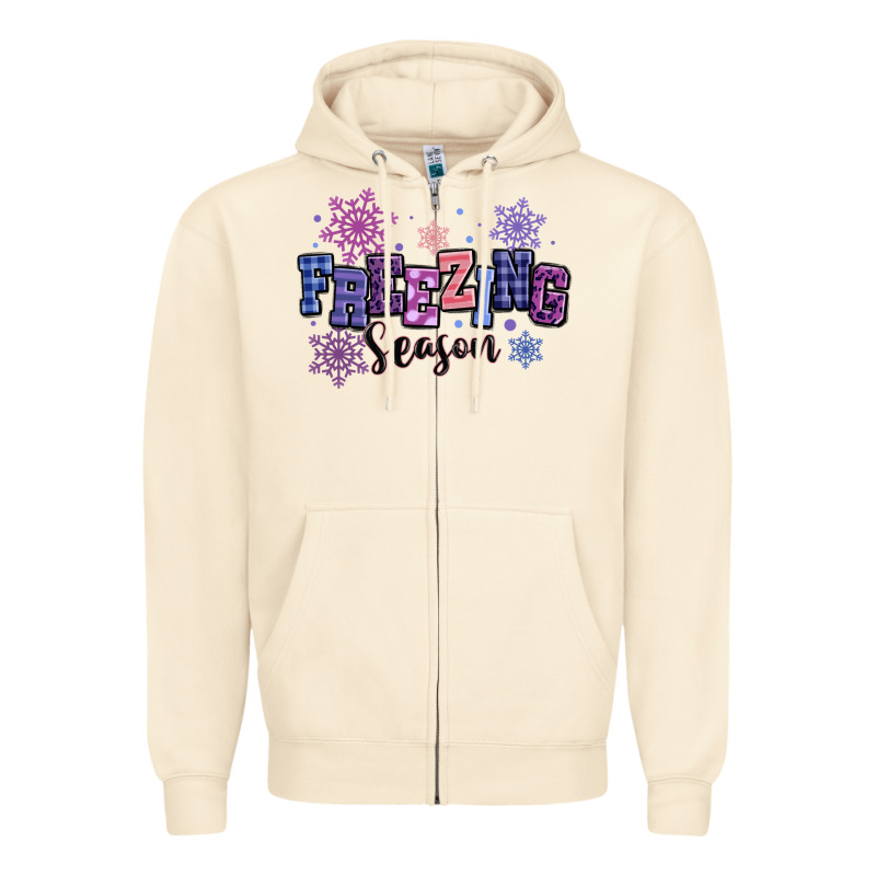 Freezing Season Zipper Hoodie by MaliasSmallBusiness | Teevron