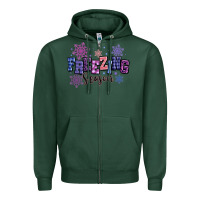Sports Green freezing season Zipper Hoodie - MaliasSmallBusiness