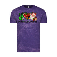 Cloud Purple peace love  christmas Vintage Tee - AdoDesignShop