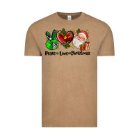 Vintage Coffee peace love  christmas Vintage Tee - AdoDesignShop