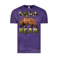 Cloud Purple papa bear Vintage Tee - Artiststas