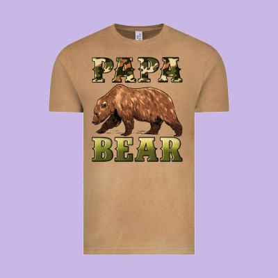 Papa Bear Vintage Tee Designed By Artiststas