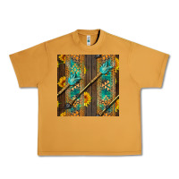 Peanut Butter aztec and sunflowers Urban Heavy Tee - BundleAndBundleShop
