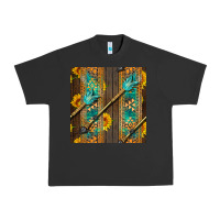 Pigment Black aztec and sunflowers Urban Heavy Tee - BundleAndBundleShop