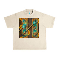 Sandshell aztec and sunflowers Urban Heavy Tee - BundleAndBundleShop