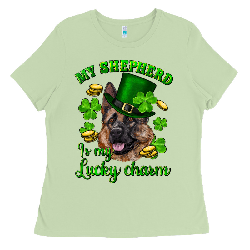 St.patrick's Day My Shepherd Is My Lucky Charm Ladies Tee by RanaPortraitStore | Teevron