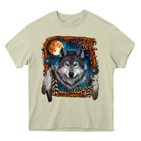 Mossy wolf and feathers Heavy Core Tee - RanaPortraitStore
