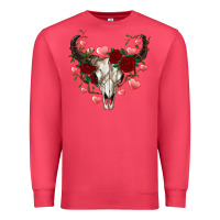Cardinal valentines bull skull Premium Sweatshirt - RanaPortraitStore