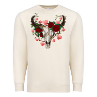 Sandshell valentines bull skull Premium Sweatshirt - RanaPortraitStore