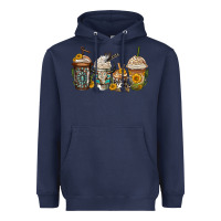 Navy bull skull western coffee cups Heavyweight Hoodie - Jasminsmagicworld