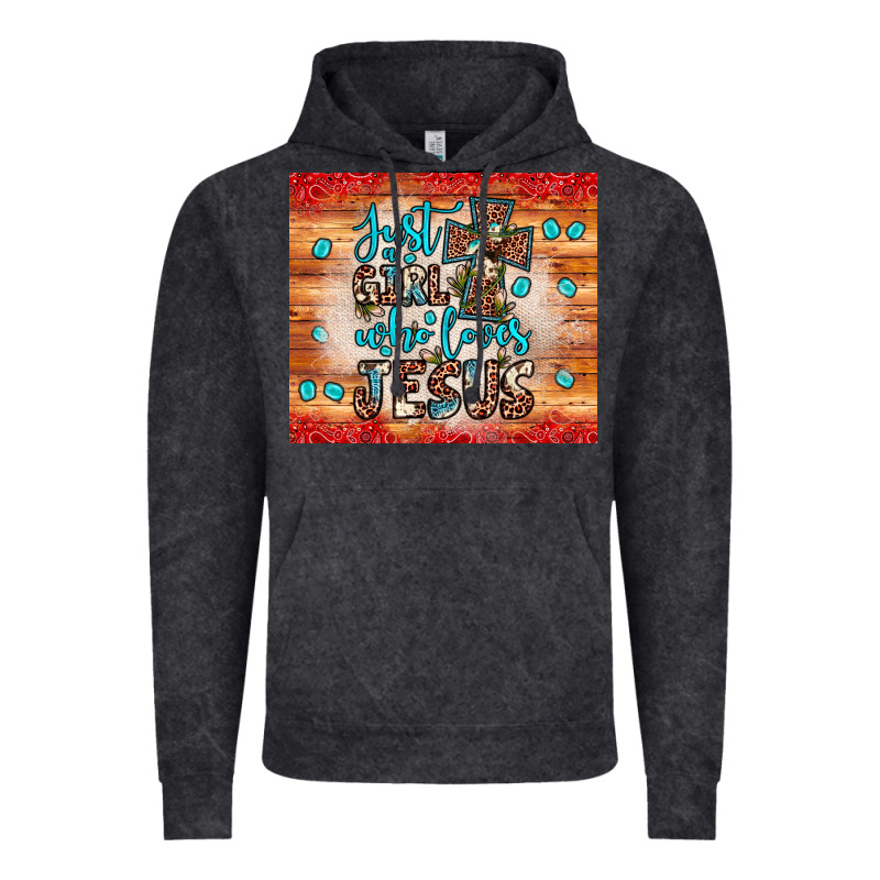 Just A Girl Who Loves Jesus Vintage Hoodie by JahusDesignShop | Teevron