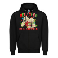 Black new year new chapter Zipper Hoodie - MaliasSmallBusiness