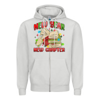 Dove Grey new year new chapter Zipper Hoodie - MaliasSmallBusiness
