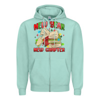 Seafoam new year new chapter Zipper Hoodie - MaliasSmallBusiness
