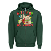 Sports Green new year new chapter Zipper Hoodie - MaliasSmallBusiness