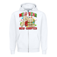 White new year new chapter Zipper Hoodie - MaliasSmallBusiness