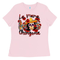 Bubblegum Pink la mama mas chingona Ladies Tee - Zillion Design Studio