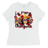White la mama mas chingona Ladies Tee - Zillion Design Studio