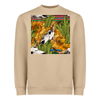 Mushroom western bull skull seamless pattern Heavyweight Sweatshirt - BundleAndBundleShop