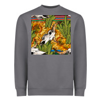 Storm western bull skull seamless pattern Heavyweight Sweatshirt - BundleAndBundleShop