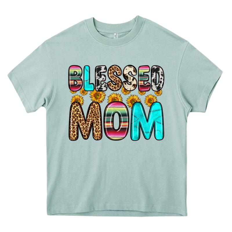 Blessed Mom Heavy Core Tee by Zillion Design Studio | Teevron
