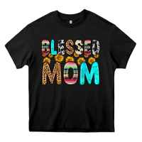 Black blessed mom Heavy Core Tee - Zillion Design Studio