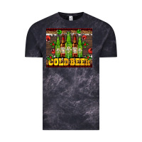 Cloud Black cold beer with beer bottles Vintage Tee - AdoDesignShop